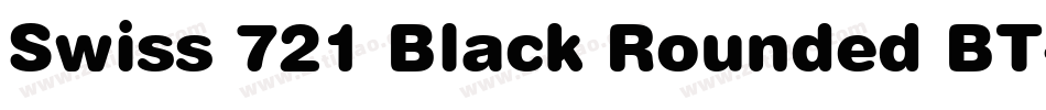 Swiss 721 Black Rounded BT字体转换